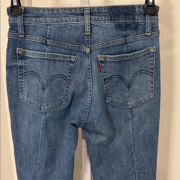Levi’s 721 Altered High Rise Skinny Jeans Distressed Ankle Zip W28 L27 - Picture 4 of 9